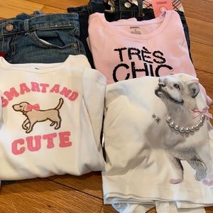 Gymboree lot 3 jeans 6 shirts size 8
